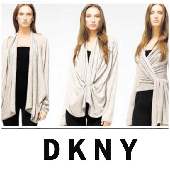 dkny cozy wrap cardigan